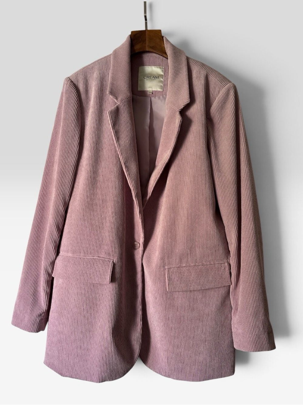 Cream Women's Blush Corduroy Blazer